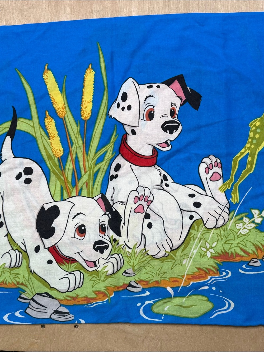 Vintage 90s Disney 101 Dalmatians Character Standard Pillowcase Double Sided